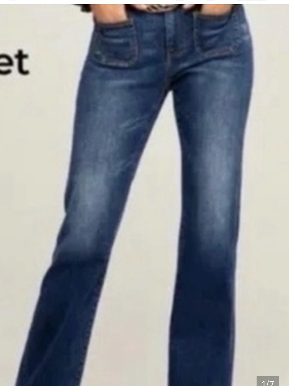 Cabi Patch Pocket Bootcut Jeans